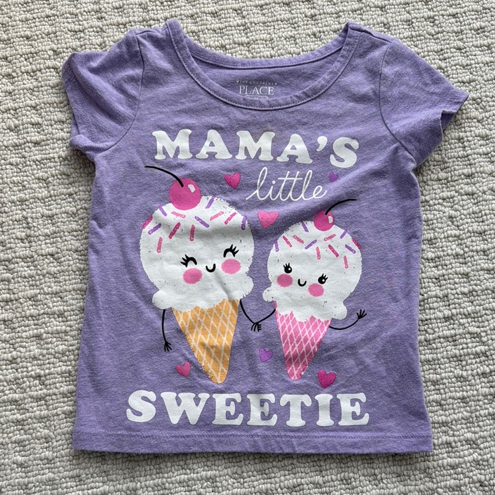 The Children's Place Purple Ice Cream Graphic Tee